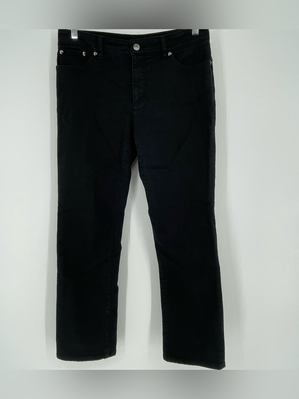 Lauren Ralph Lauren Black premium straight leg black jeans size 10